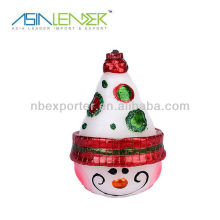 Snowman shape led flameless candle